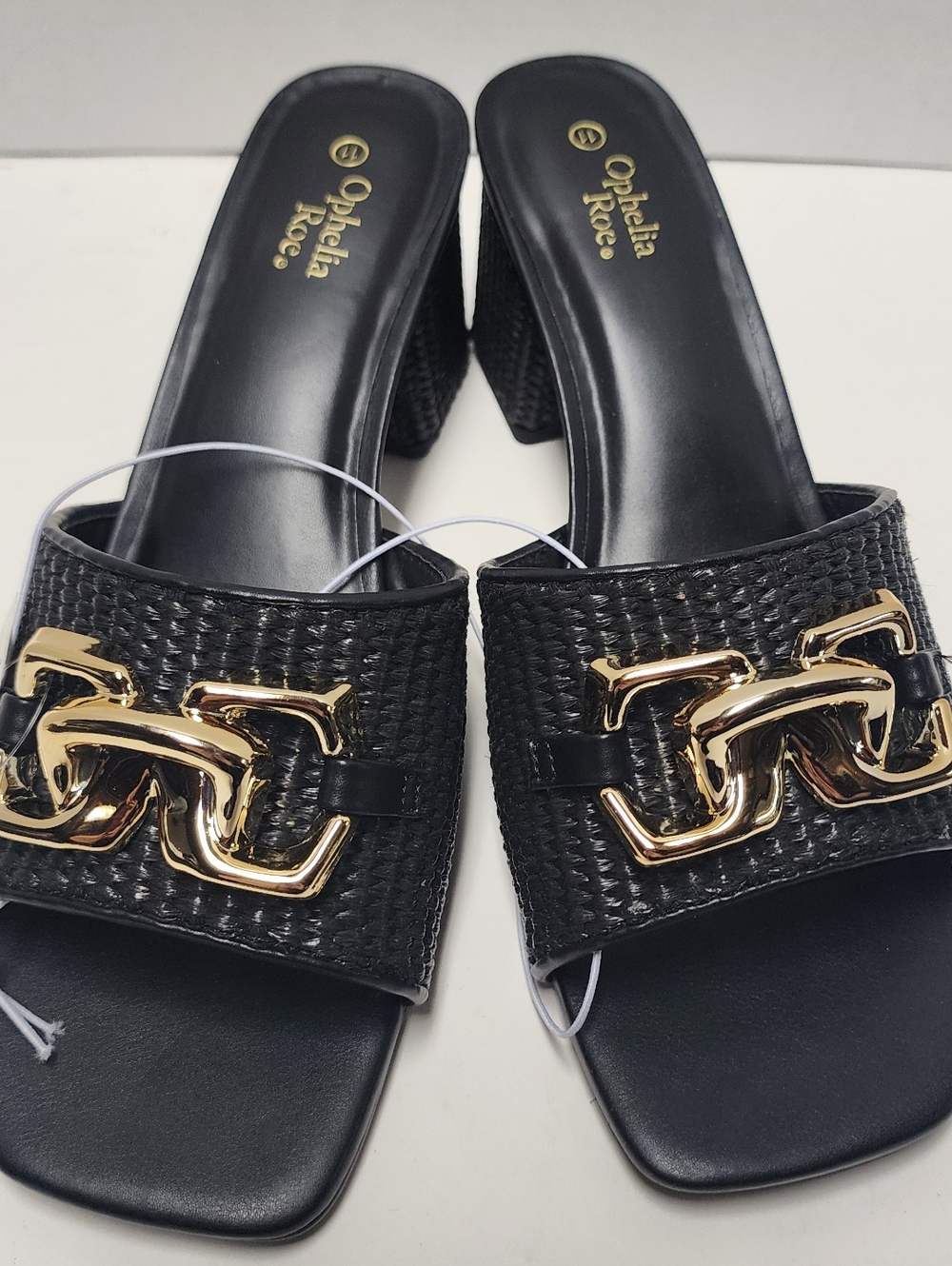 Size 11 Women’s Black Sabrina Sandals Ophelia Roe Heels New